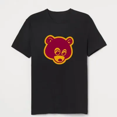 A classic T-shirt featuring the iconic College Dropout Bear, a symbol associated with Kanye West's debut album. The bear is depicted in a playful and recognizable pose, adding a nostalgic and artistic touch to the T-shirt.