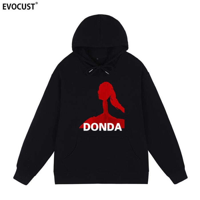 Kanye West Donda Black Hoodie: Embrace the sleek style of 'Donda' with this black hoodie. Elevate your wardrobe with Yeezy's iconic blend of fashion and music.